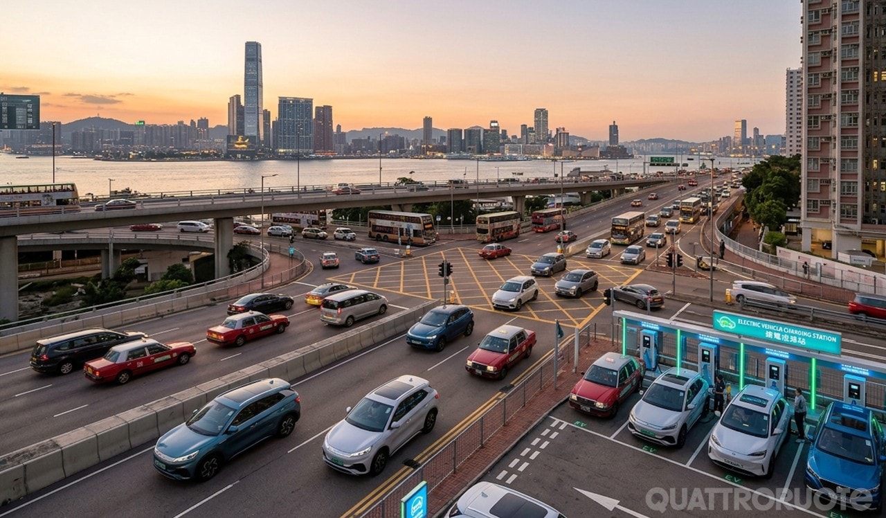 Hong Kong spegne la festa elettrica: dopo 32 anni stop agli incentivi per “mercato maturo”